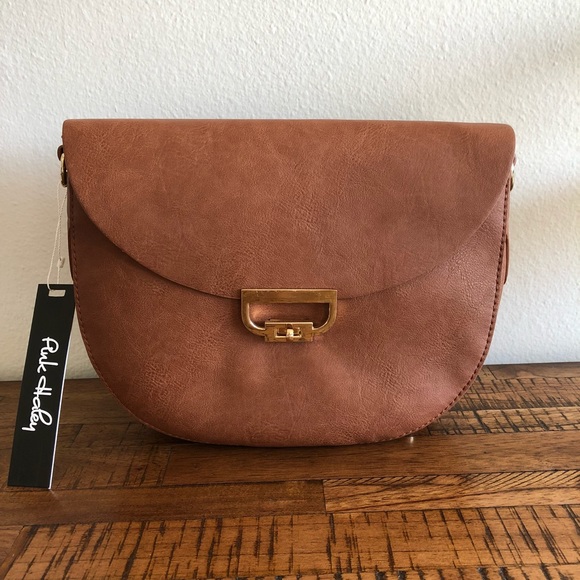 Pink Haley Handbags - Pink Haley half moon crossbody